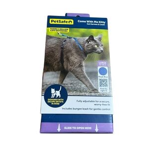 PetSafe Premier Come With Me Kitty Harness & Leash Royal Blue Large 13-18 in.